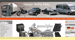 Desktop Screenshot of hansen-styling-parts.de