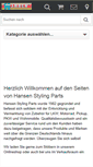 Mobile Screenshot of hansen-styling-parts.de